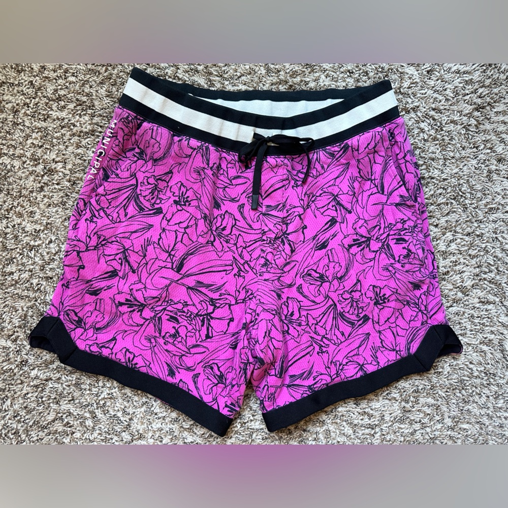 MUNICIPAL pink Crossover shorts